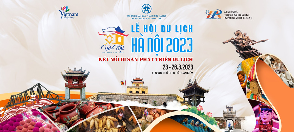 Lễ hội Du lịch Hà Nội năm 2023 sẽ được tổ chức từ ngày 23 – 26/03/2023 tại khu vực phố đi bộ hồ Hoàn Kiếm, Hà Nội